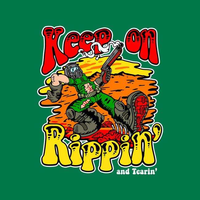 Keep On Rippin-none removable cover w insert throw pillow-demonigote