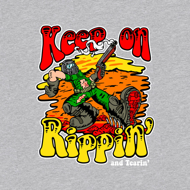 Keep On Rippin-womens fitted tee-demonigote