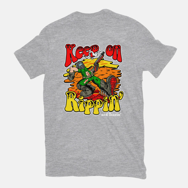 Keep On Rippin-mens basic tee-demonigote