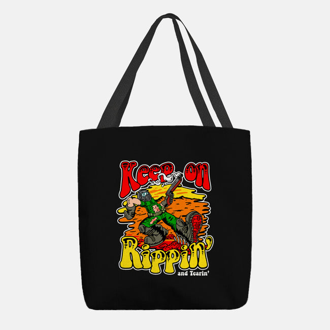 Keep On Rippin-none basic tote bag-demonigote
