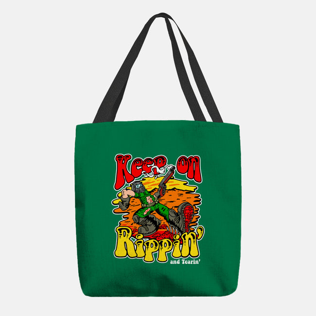 Keep On Rippin-none basic tote bag-demonigote