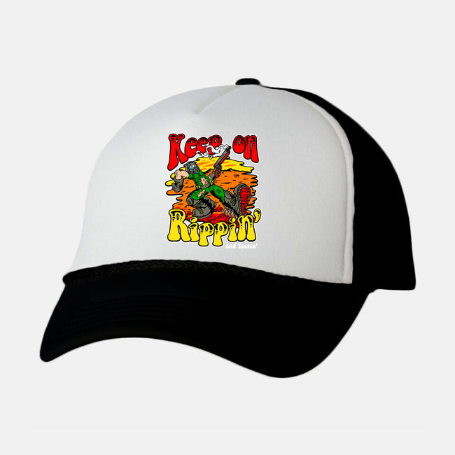 Keep On Rippin-unisex trucker hat-demonigote