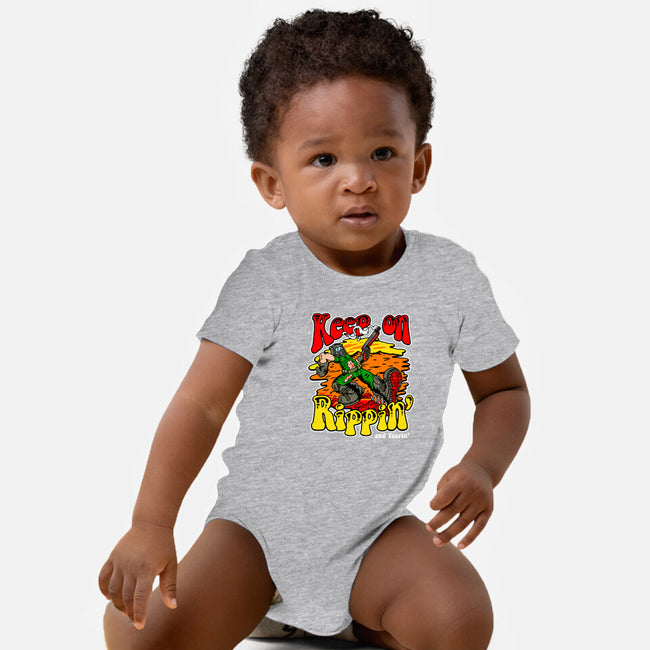 Keep On Rippin-baby basic onesie-demonigote