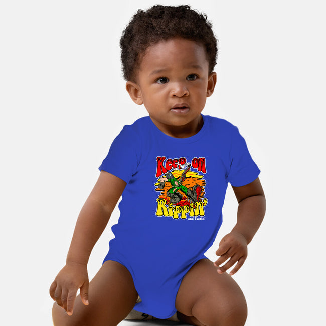 Keep On Rippin-baby basic onesie-demonigote