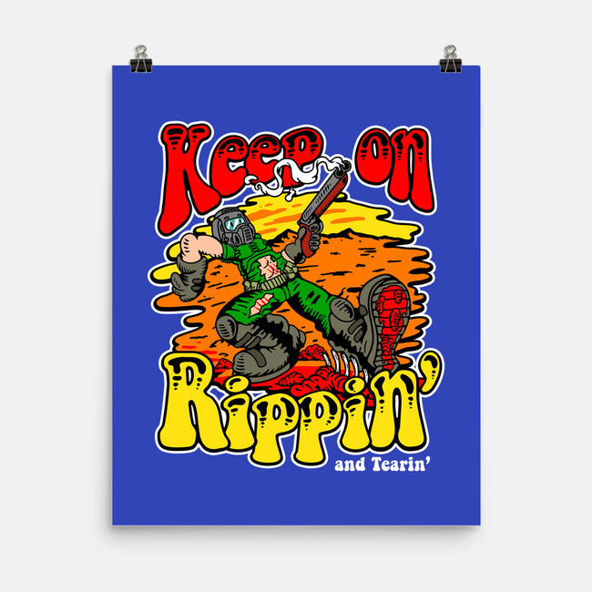 Keep On Rippin-none matte poster-demonigote