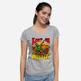 Keep On Rippin-womens v-neck tee-demonigote