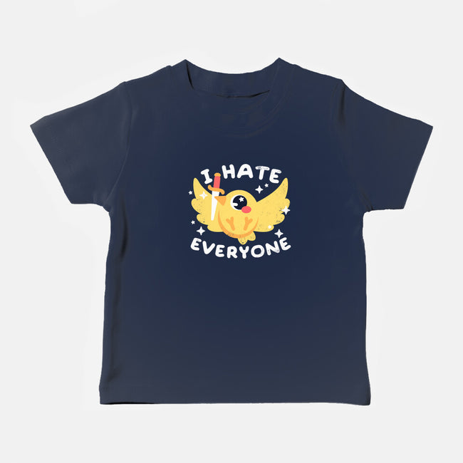 Bird I Hate Everyone-baby basic tee-NemiMakeit