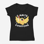 Bird I Hate Everyone-womens v-neck tee-NemiMakeit