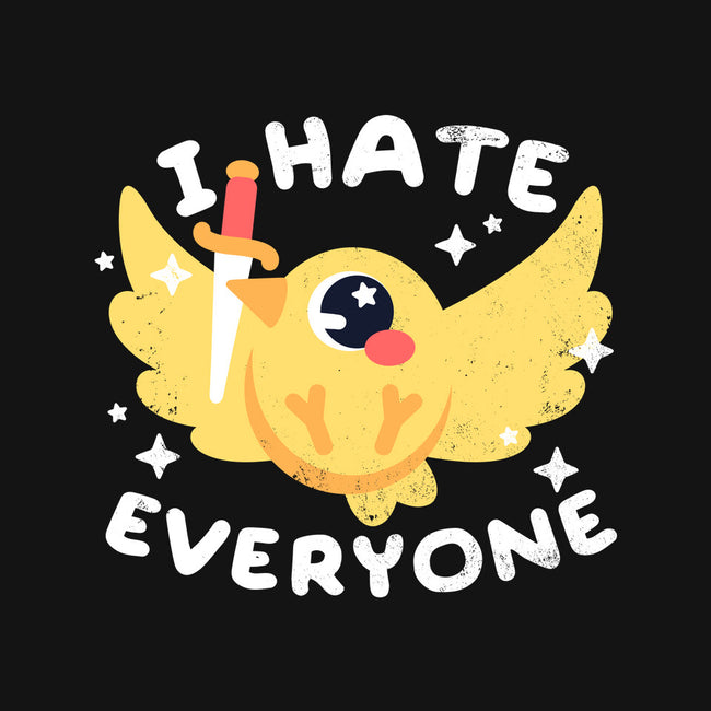 Bird I Hate Everyone-none removable cover throw pillow-NemiMakeit
