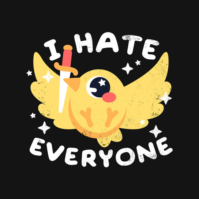 Bird I Hate Everyone-none fleece blanket-NemiMakeit