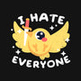 Bird I Hate Everyone-none beach towel-NemiMakeit