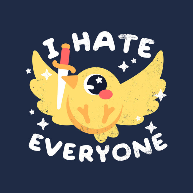 Bird I Hate Everyone-none stretched canvas-NemiMakeit