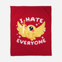 Bird I Hate Everyone-none fleece blanket-NemiMakeit
