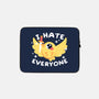 Bird I Hate Everyone-none zippered laptop sleeve-NemiMakeit