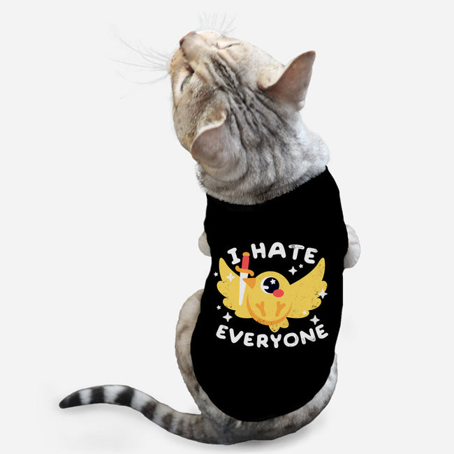 Bird I Hate Everyone-cat basic pet tank-NemiMakeit