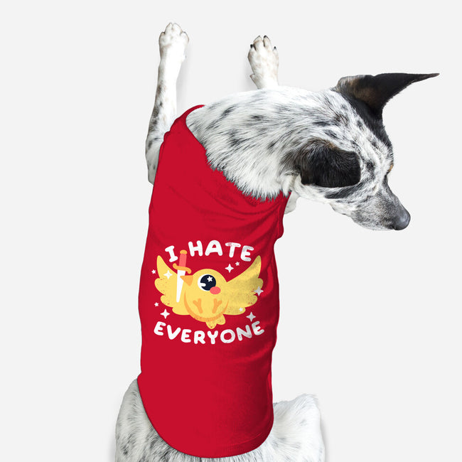 Bird I Hate Everyone-dog basic pet tank-NemiMakeit