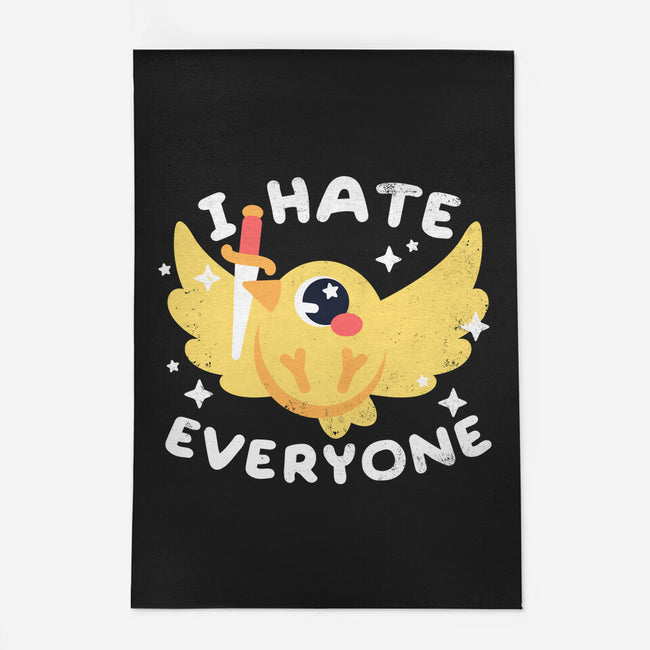 Bird I Hate Everyone-none indoor rug-NemiMakeit