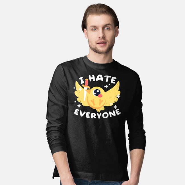 Bird I Hate Everyone-mens long sleeved tee-NemiMakeit