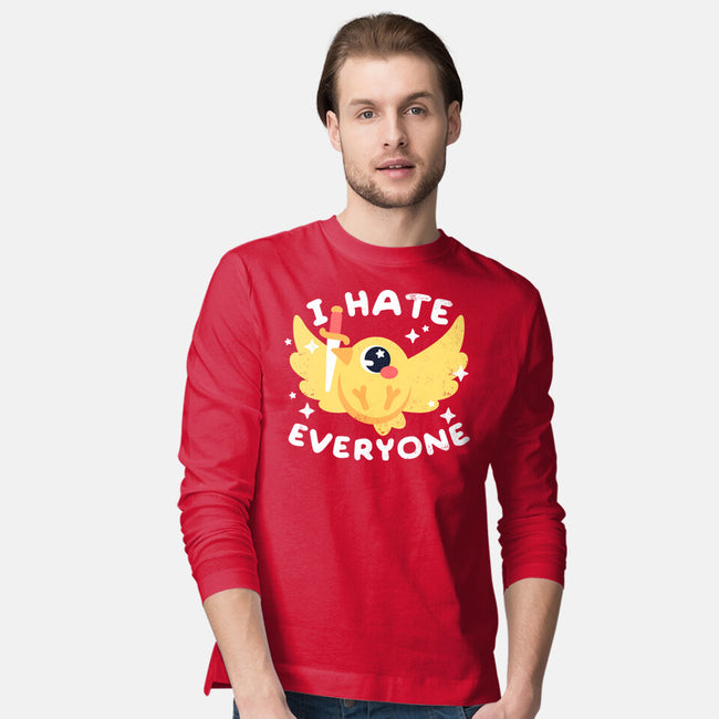 Bird I Hate Everyone-mens long sleeved tee-NemiMakeit