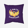 Bird I Hate Everyone-none removable cover w insert throw pillow-NemiMakeit