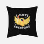 Bird I Hate Everyone-none removable cover throw pillow-NemiMakeit