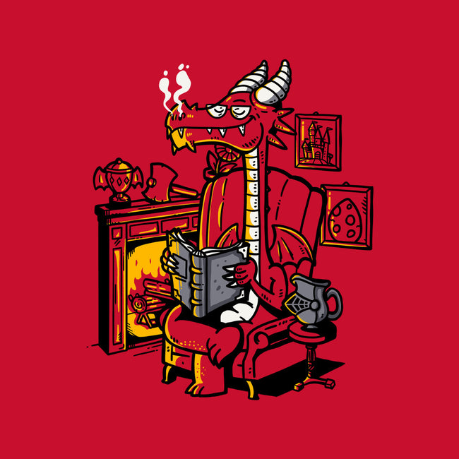 Chill Dragon-none removable cover w insert throw pillow-demonigote