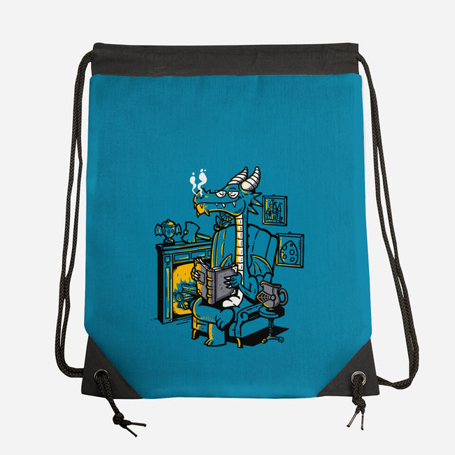 Chill Dragon-none drawstring bag-demonigote