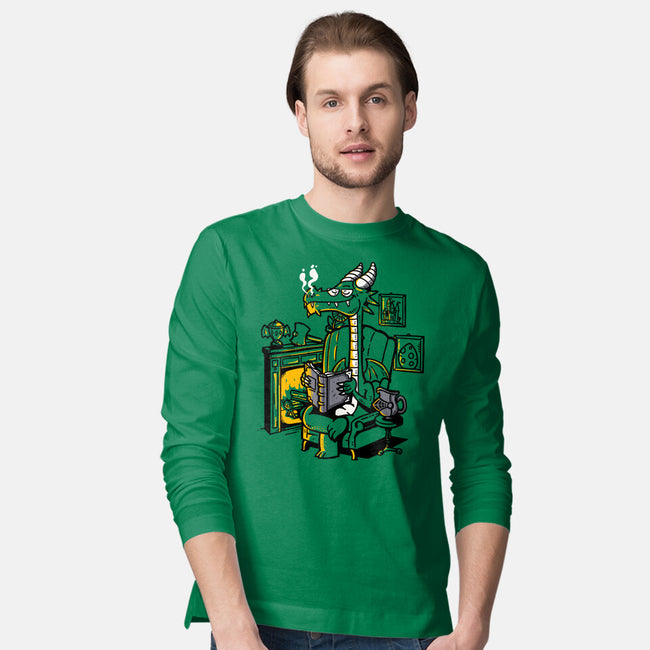 Chill Dragon-mens long sleeved tee-demonigote