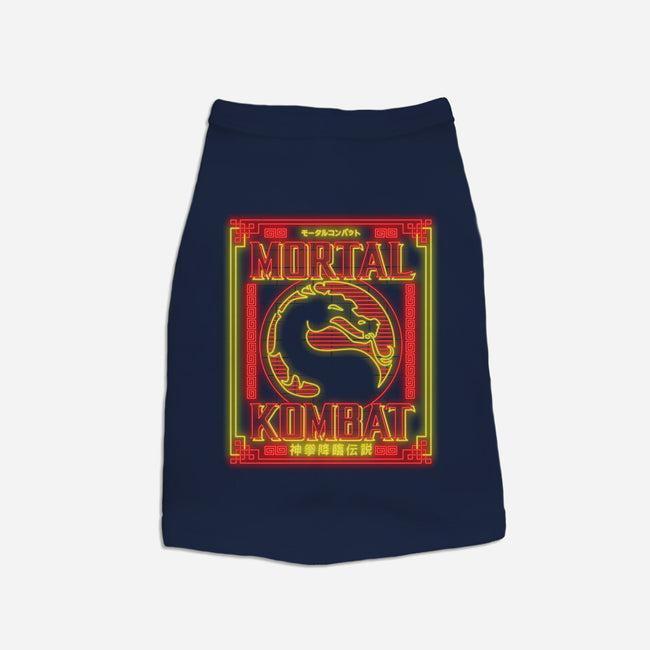 Battle Of Earthrealm Neon-dog basic pet tank-Diegobadutees