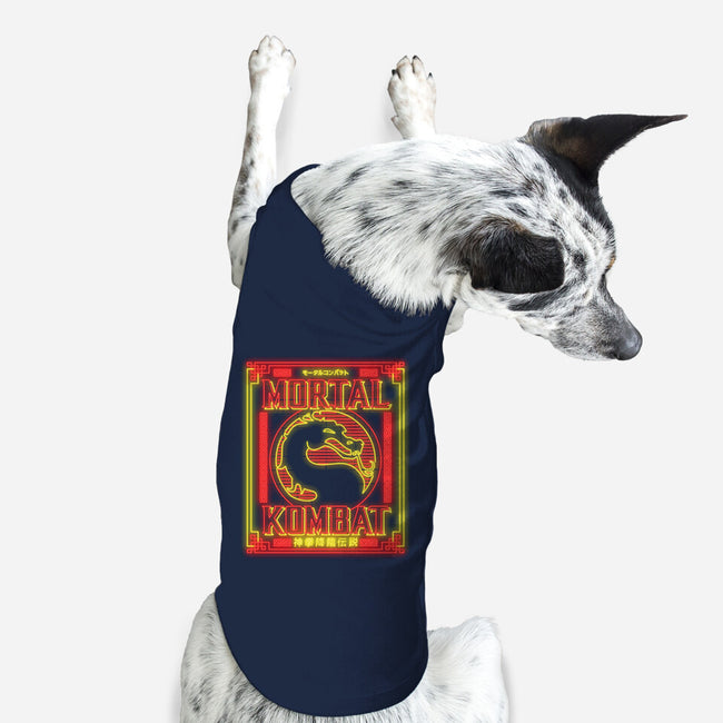 Battle Of Earthrealm Neon-dog basic pet tank-Diegobadutees