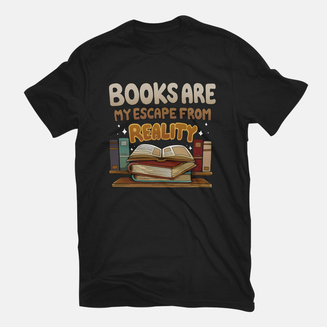 Books Escape-womens fitted tee-Vallina84