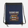 Books Escape-none drawstring bag-Vallina84