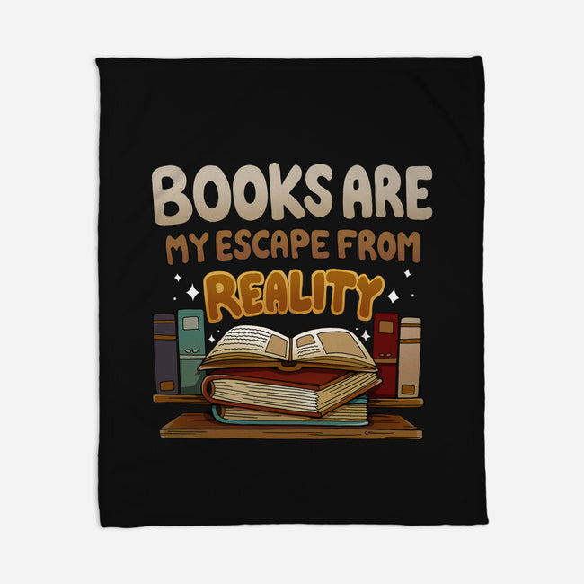 Books Escape-none fleece blanket-Vallina84