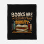 Books Escape-none fleece blanket-Vallina84