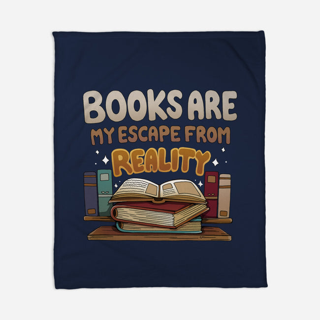 Books Escape-none fleece blanket-Vallina84