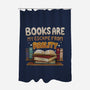 Books Escape-none polyester shower curtain-Vallina84