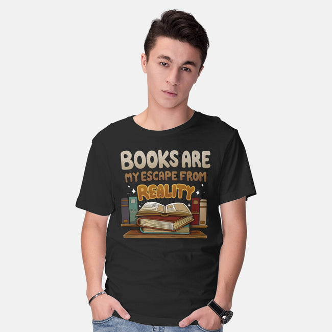 Books Escape-mens basic tee-Vallina84