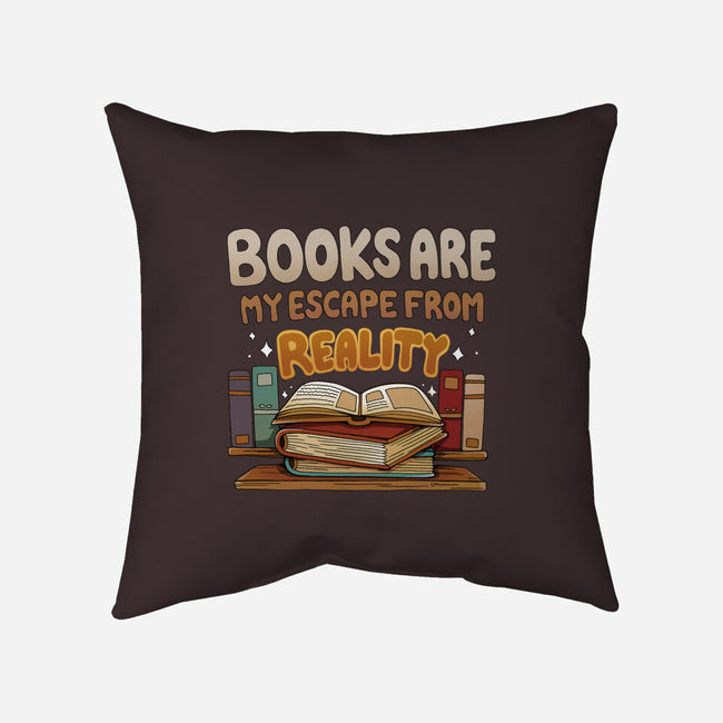 Books Escape-none removable cover w insert throw pillow-Vallina84
