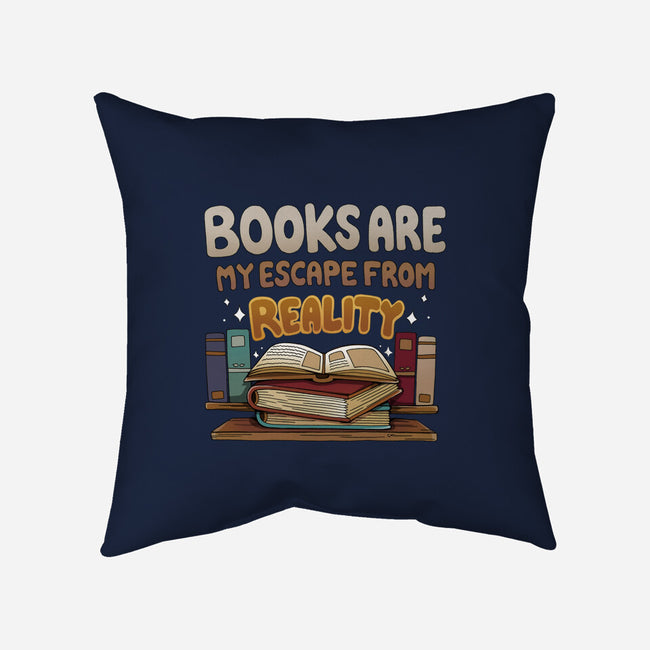 Books Escape-none removable cover w insert throw pillow-Vallina84