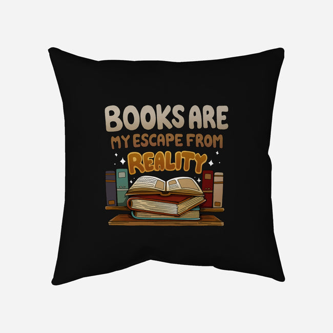 Books Escape-none removable cover throw pillow-Vallina84