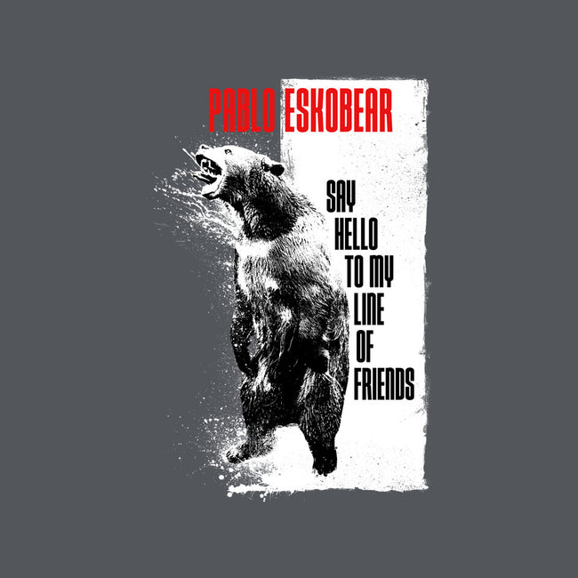 Pablo Eskobear-none polyester shower curtain-rocketman_art