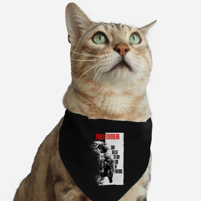 Pablo Eskobear-cat adjustable pet collar-rocketman_art