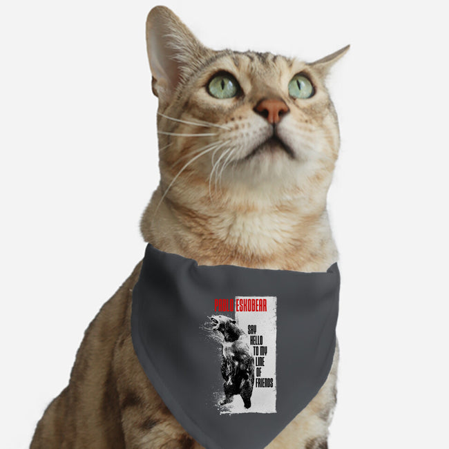 Pablo Eskobear-cat adjustable pet collar-rocketman_art