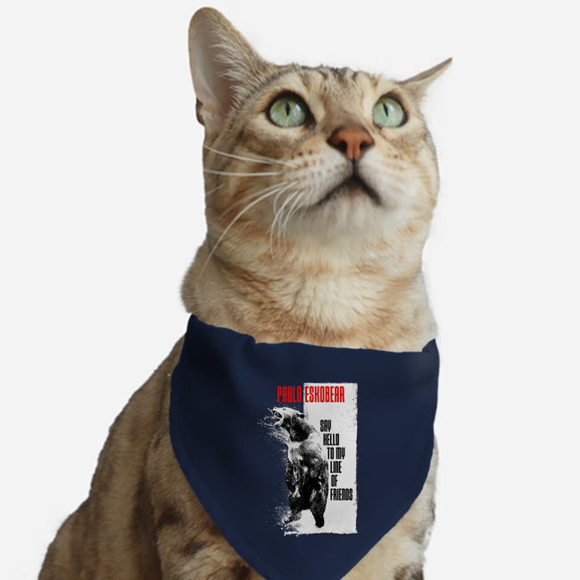 Pablo Eskobear-cat adjustable pet collar-rocketman_art