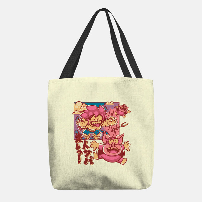 Defeating Pigs-none basic tote bag-estudiofitas