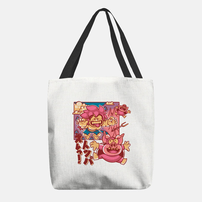 Defeating Pigs-none basic tote bag-estudiofitas