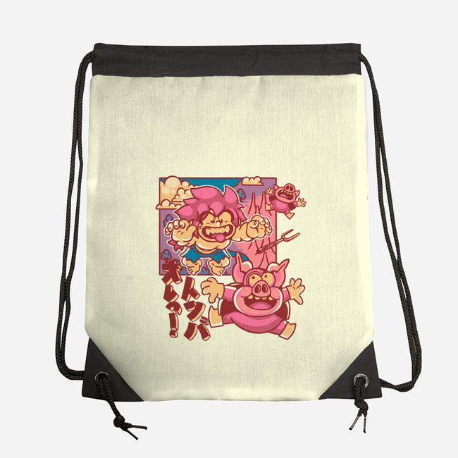 Defeating Pigs-none drawstring bag-estudiofitas