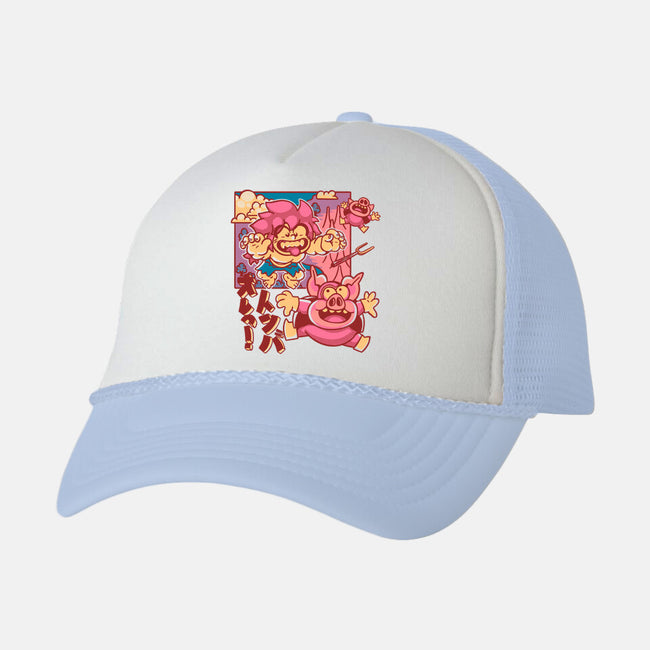 Defeating Pigs-unisex trucker hat-estudiofitas