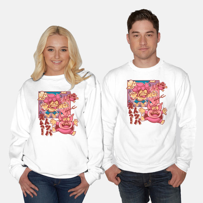 Defeating Pigs-unisex crew neck sweatshirt-estudiofitas