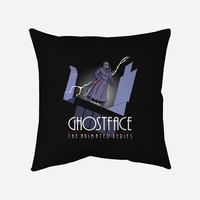 The Animated Ghost-none removable cover throw pillow-goodidearyan